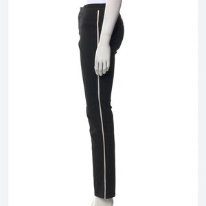 Marissa Webb Straight Leg Pants Black with white strip 9.25" Rise Pants size 2